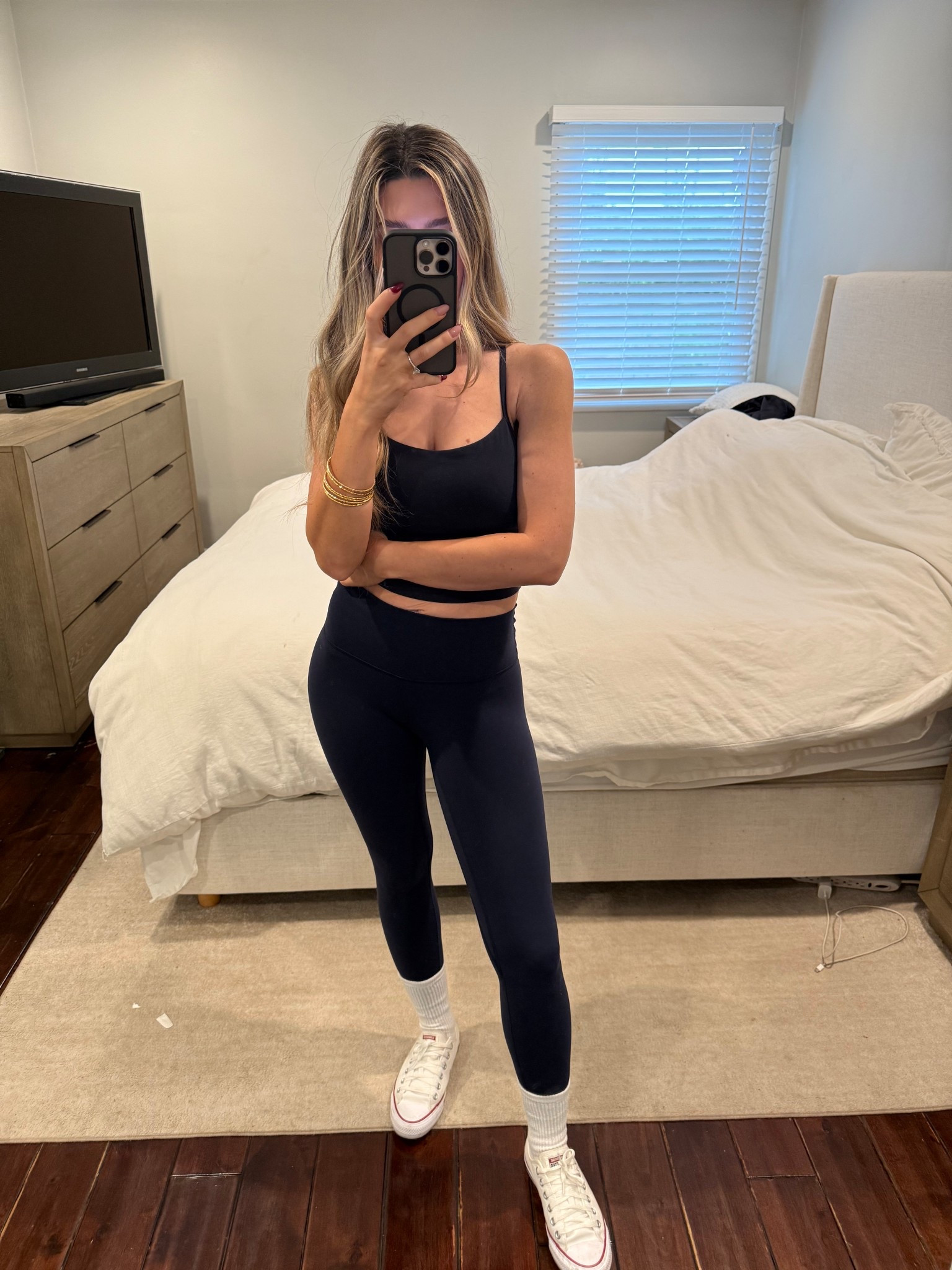 Casual yet chic. Something about throwing on some leggings and a sports bra with the right shoes you instantly feel confident and elevated. 

#LTKU #LTKgrwm #LTKootd