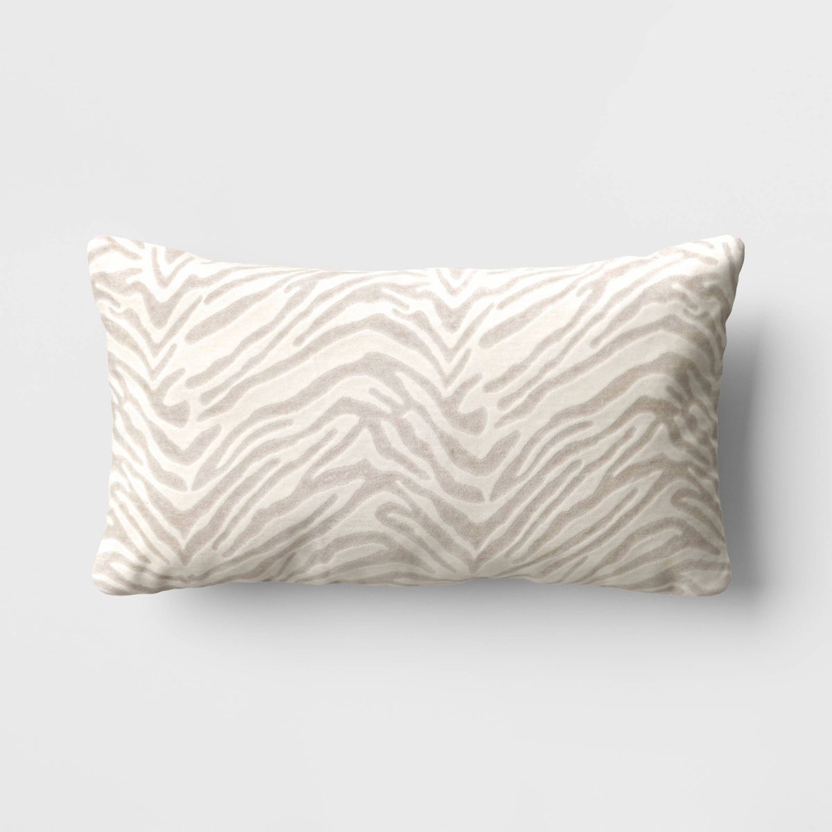 Velvet Jacquard Zebra Lumbar Throw Pillow - Threshold™ | Target