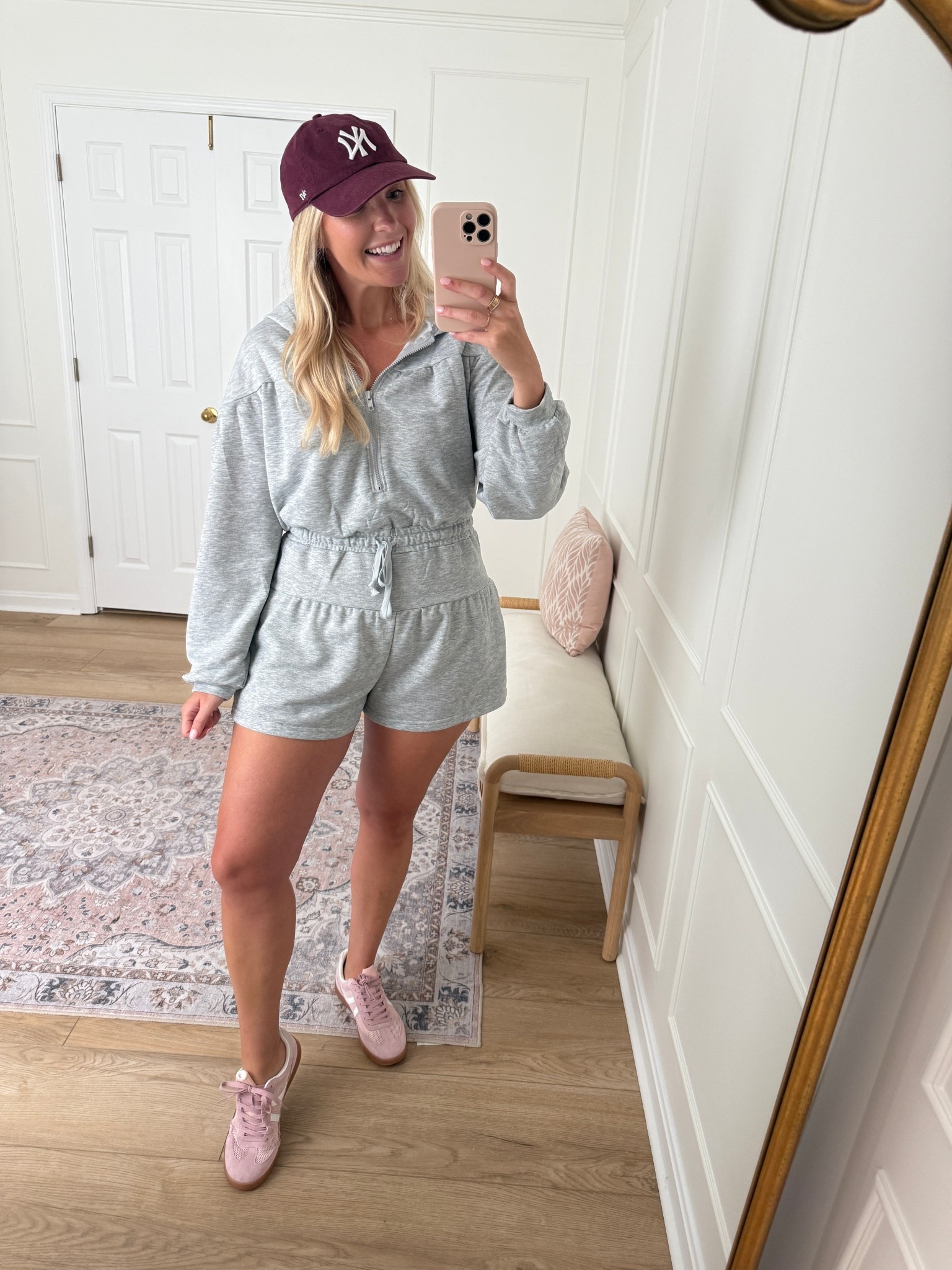 Sweatshirt romper - early fall casual outfit 

#LTKSeasonal #LTKStyleTip #LTKMidsize