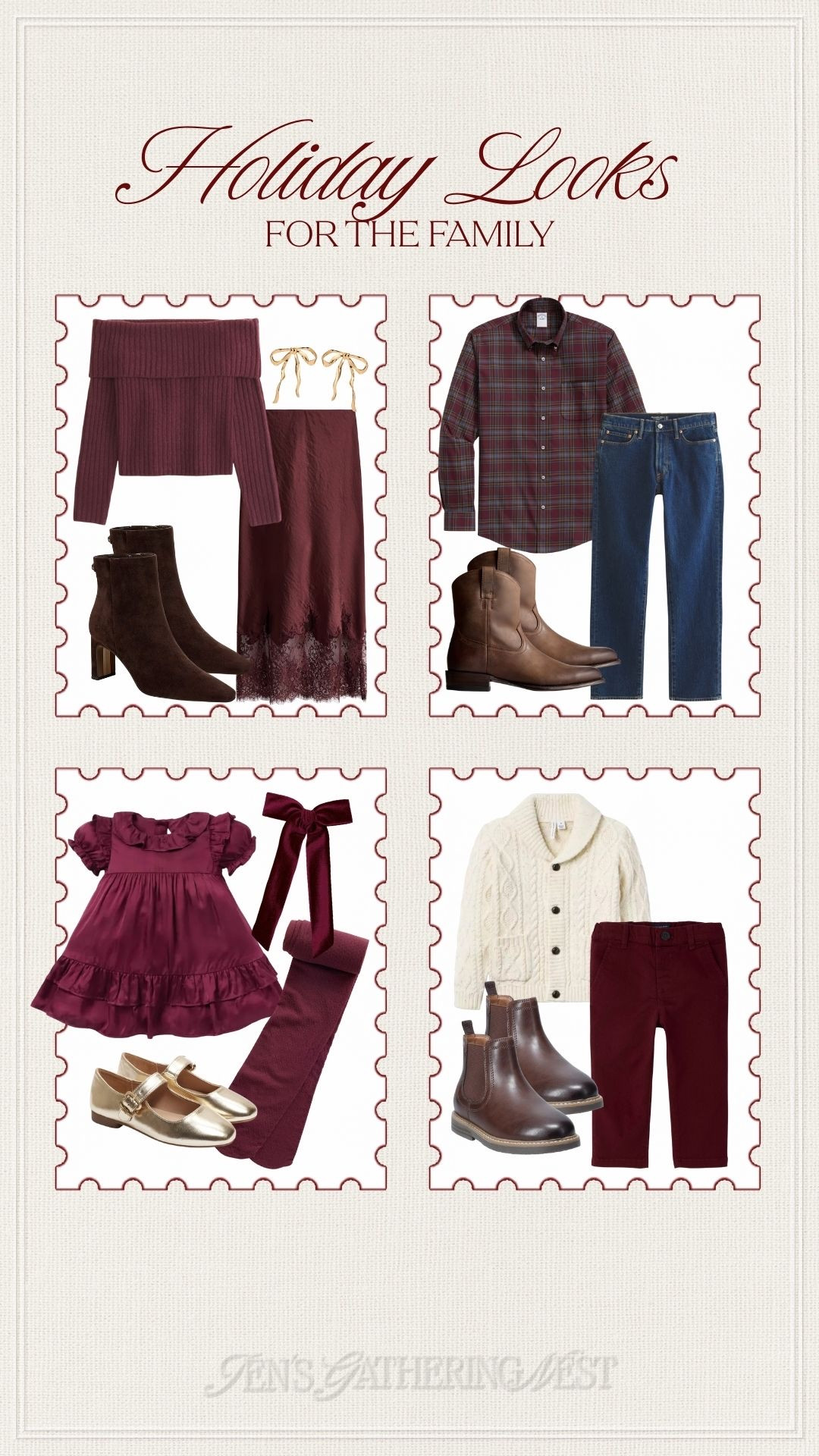 Holiday looks for the family 🤎🎄

#holiday #christmas #familyfashion #kids #baby #toddler #burgundy #familyphotos 

#LTKSeasonal #LTKHoliday #LTKKids