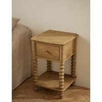 M&S Evelyn Bobbin Bedside Table Dark Honey | Marks & Spencer (UK)