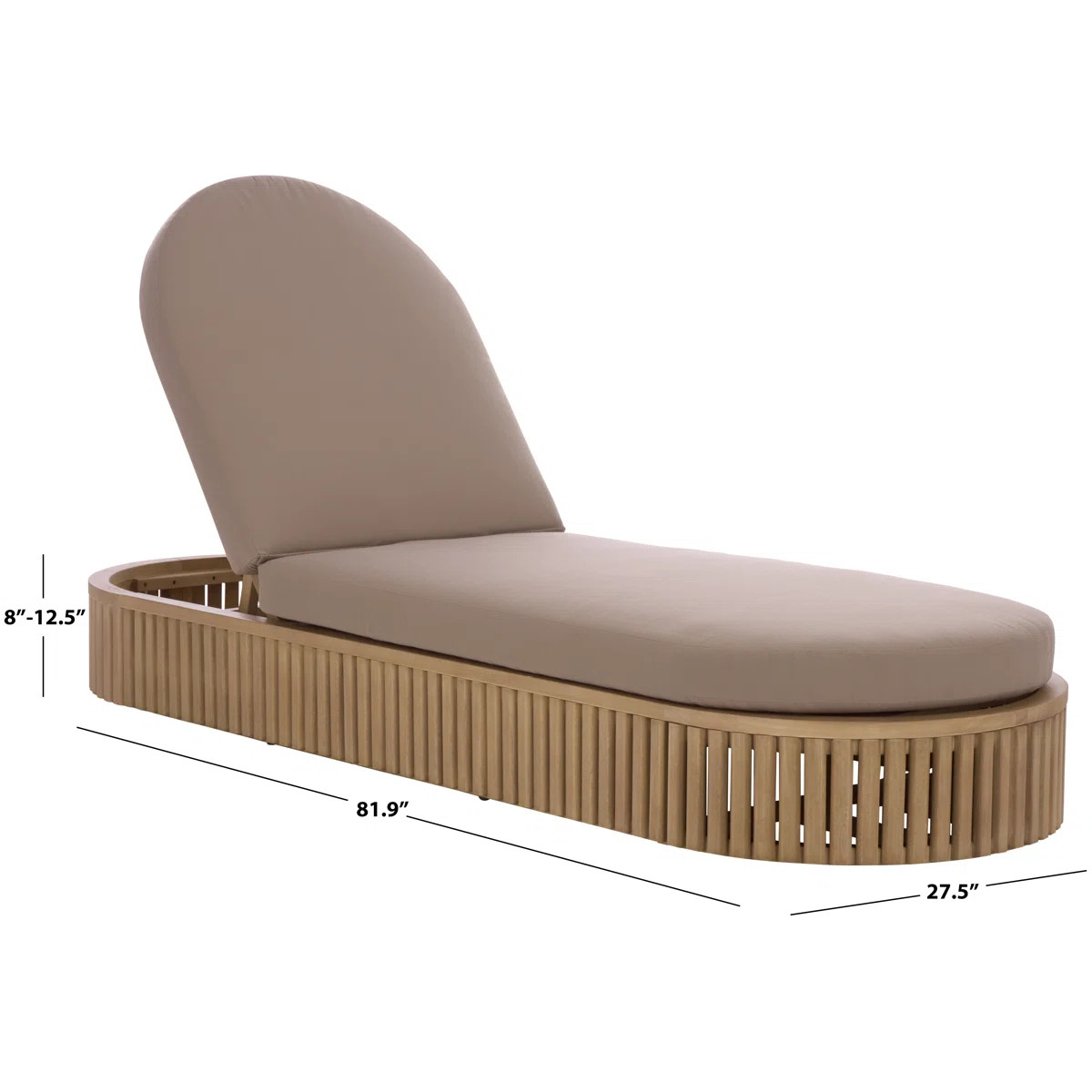 Arielle Wood Sun Lounger | Wayfair North America