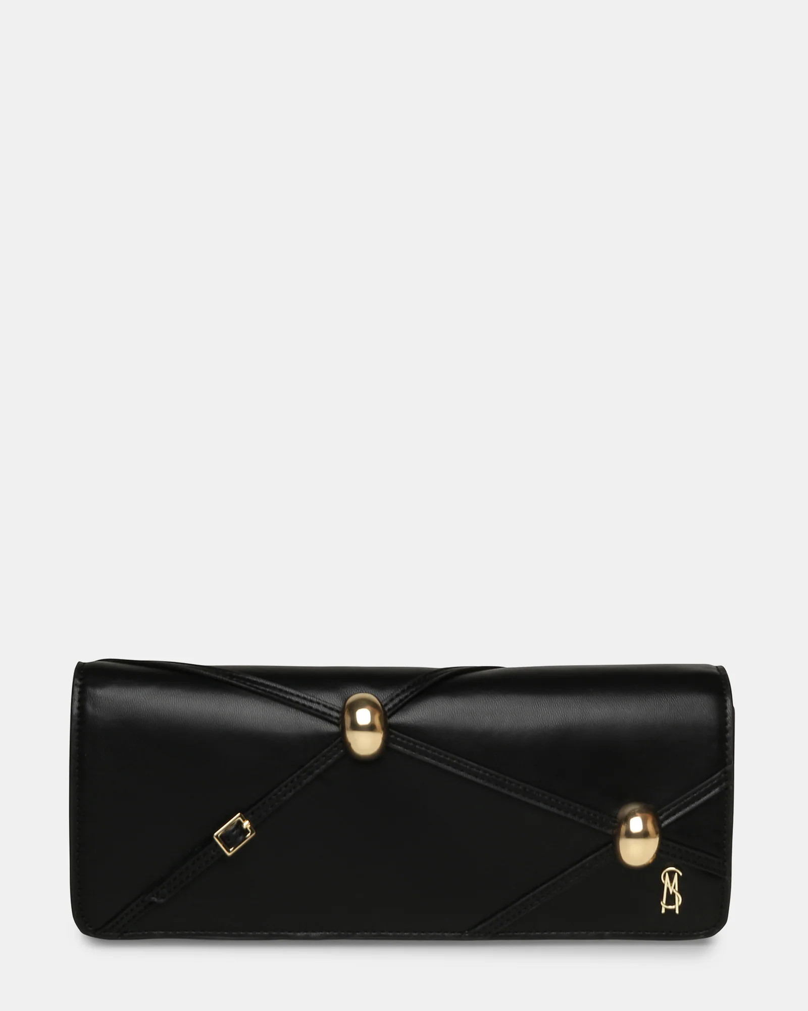 BRAMOS Black Chain Strap Crossbody Clutch | Women's Designer Handbags | Steve Madden (Canada)