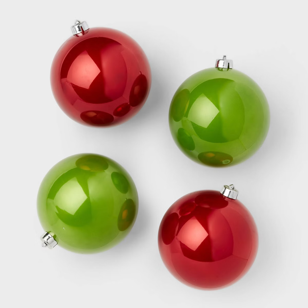 4pc Shatter-Resistant Opal Round Christmas Tree Ornament Set Light Blue - Wondershop™ | Target