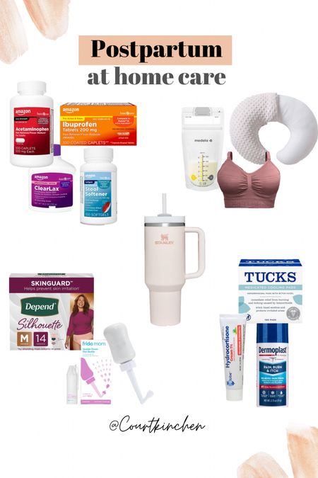 Postpartum must haves once you go home from the hospital