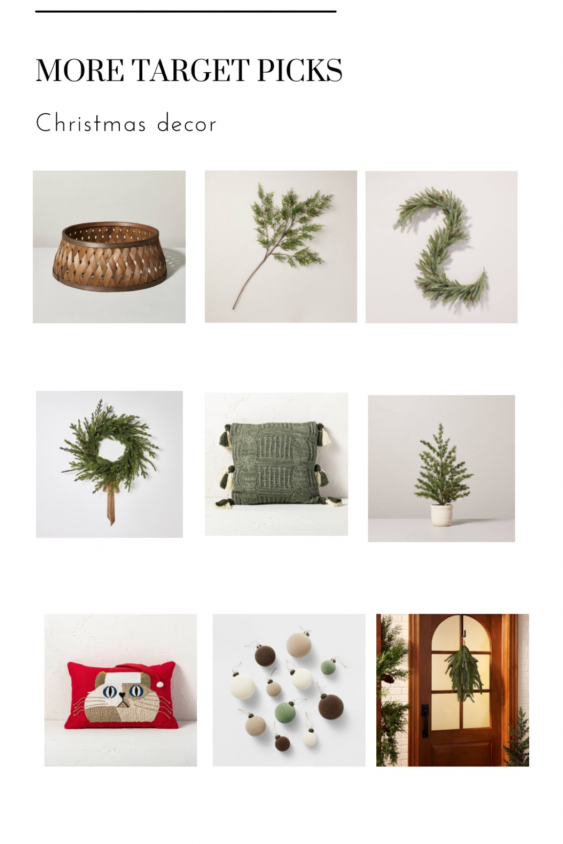 #ad #targetstyle #targetpartner @target and here are my other top picks from Target’s Christmas decor selection! They have the best prices & the best quality & looks. All of the pieces are so versatile and would look good in about every home decor style 😍🌲