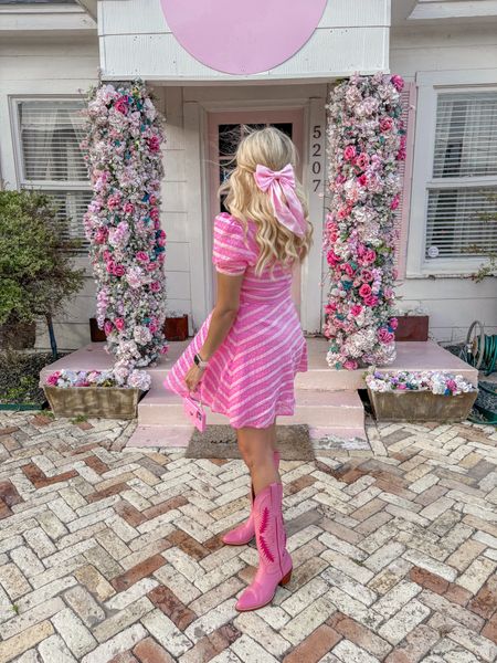 Pink cowboy boots
Spring dress
Easter dress
Amazon bows
Pink phone case
Pink dress
Dress on sale 


#LTKSpringSale #LTKshoecrush #LTKsalealert