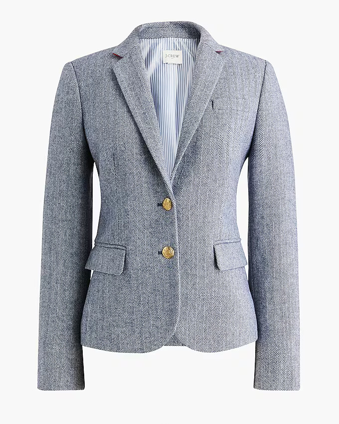 Herringbone wool-blend schoolboy blazer | J.Crew Factory