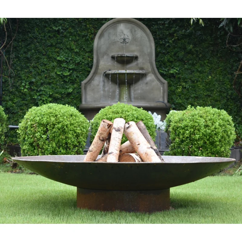 Hartlepool Round Steel Wood Burning Fire Pit | Wayfair North America
