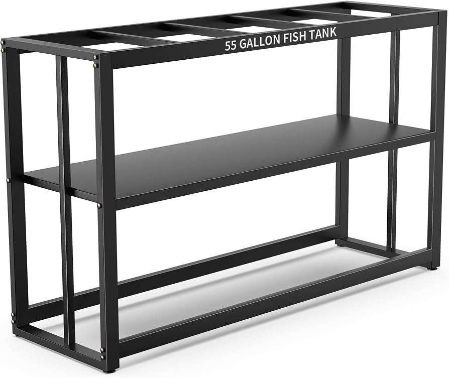 Akenow 55-75 Gallon Fish Tank Stand with Storage Shelf, 48.5 x14.9 x 29.2 Inch Aquarium Stand, Tu... | Amazon (US)