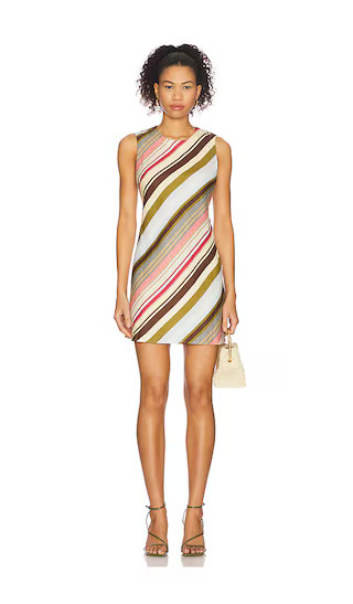 Julia Mini Dress in Meleu Stripe Multi | Revolve Clothing (Global)