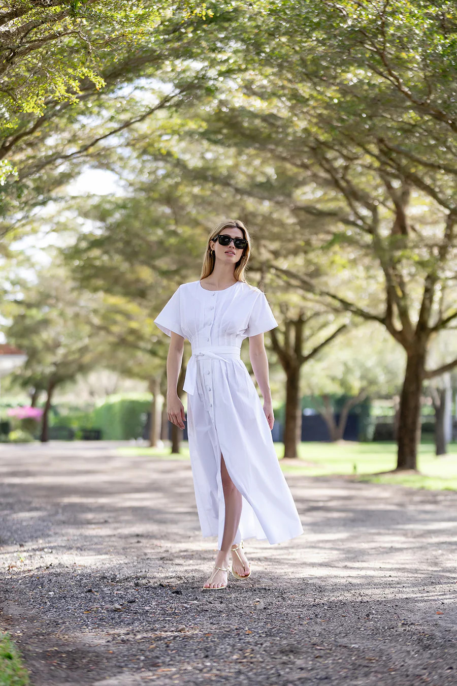 Lila Dress Poplin - Blanc | Julia Amory