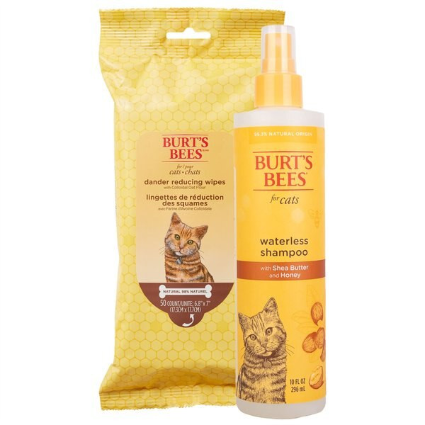 BURT'S BEES Dander Reducing Wipes with Colloidal Oat Flour & Aloe Vera, 50 count + Waterless Sham... | Chewy.com