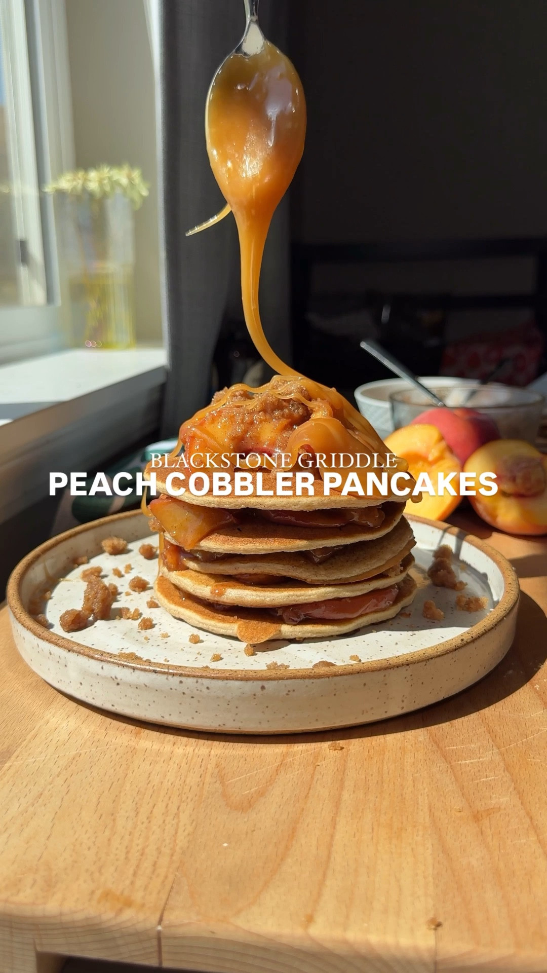 Fluffy peach cobbler pancakes on the Blackstone—layered with sweet peaches, buttery crumb topping, and caramel drizzle. The ultimate summer breakfast or brunch treat.

Recipe: https://kaylazenner.com/peach-cobbler-pancakes-on-the-blackstone/

#LTKFindsUnder50 #LTKFindsUnder100 #LTKHome