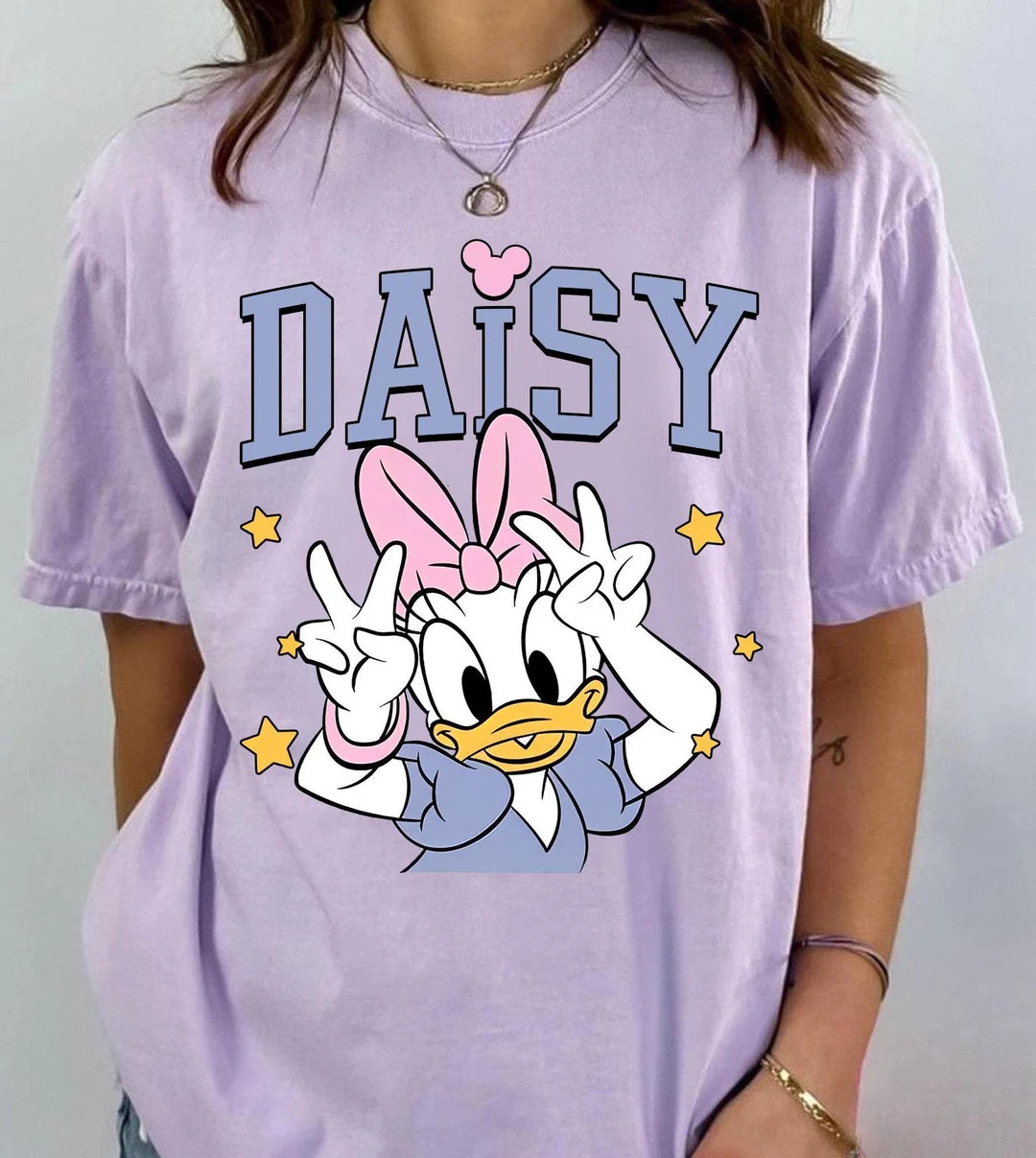 Classic Daisy Duck Comfort Colors Shirt, Retro Girl Disney T-shirt, Disneyland Girls Trip Matchin... | Etsy (US)
