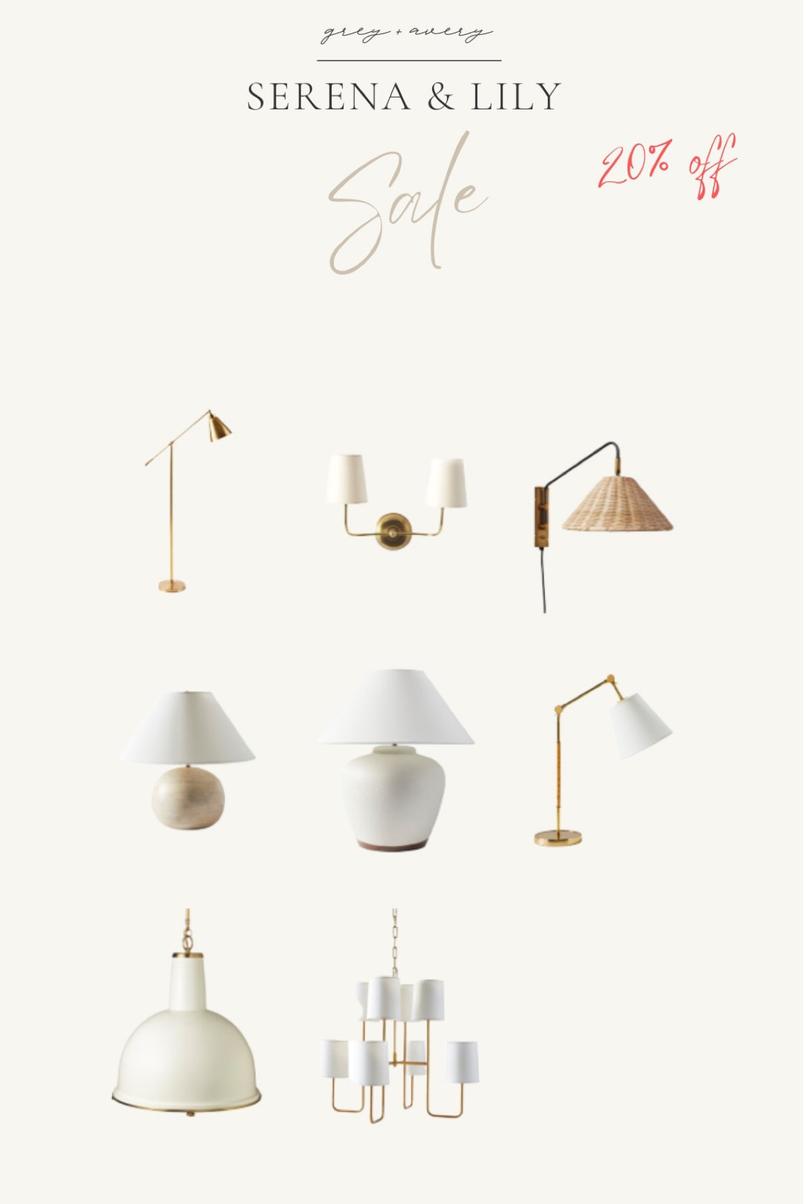 20% OFF Serena & Lily lighting with code SPLAS

#LTKsalealert #LTKhome
