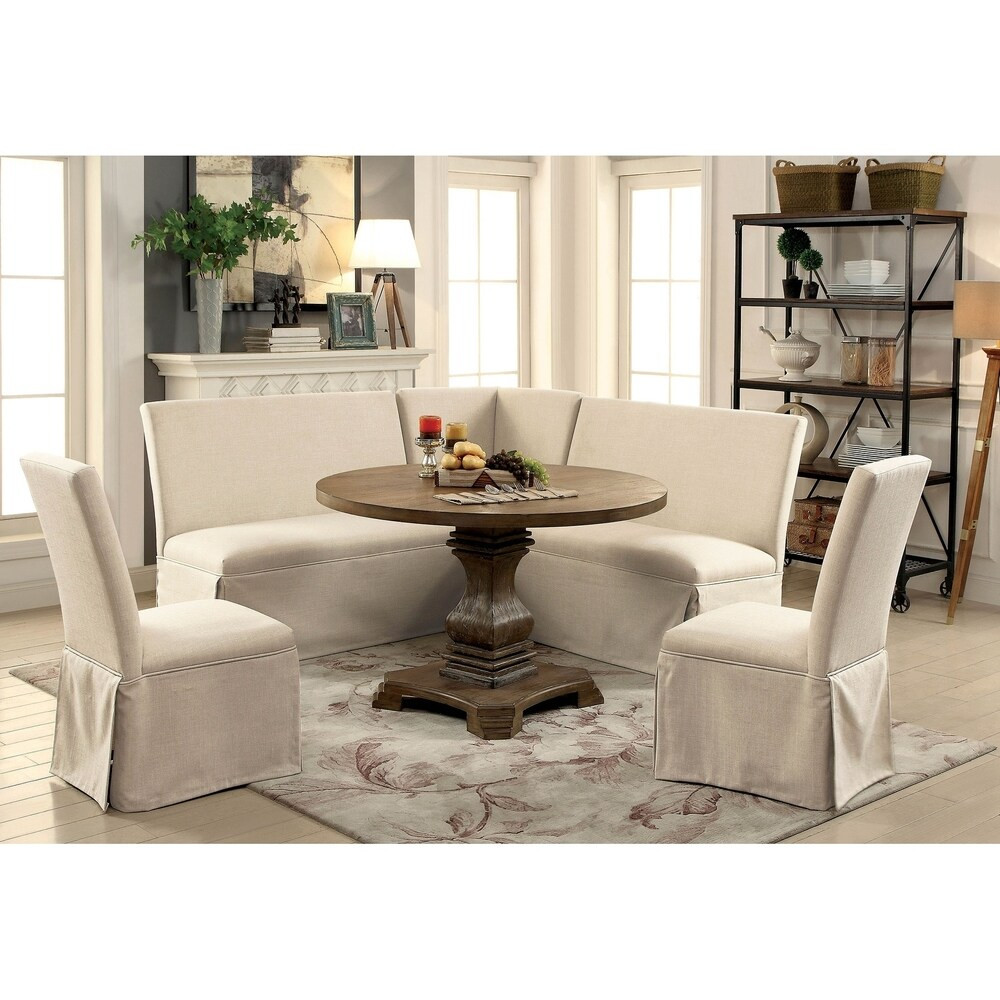 William's Home Furnishing Nerissa Dining Table in Rustic Oak Finish (Black Finish) | Bed Bath & Beyond