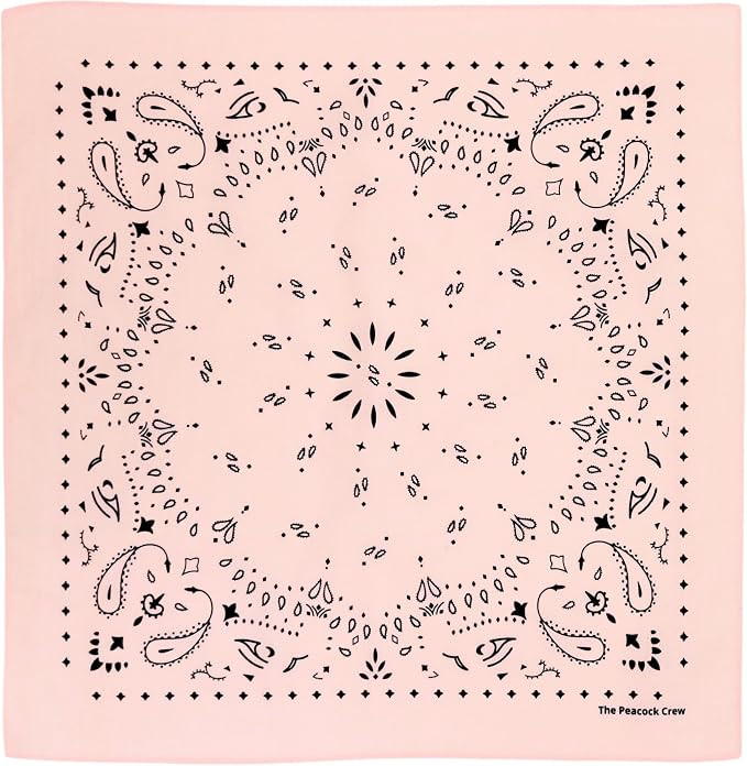 Premium Soft Cotton Designer Bandana for Men and Women 22x22 in | Amazon (US)