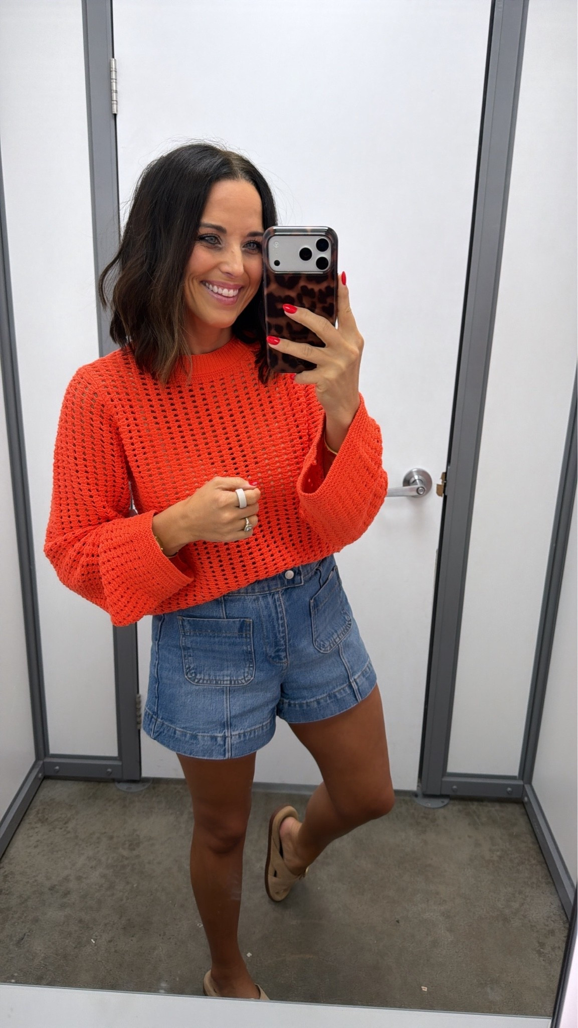 Okay Walmart… where has this sweater been all summer?! 😍❤️

The color immediately caught my eye, and I love that lightweight crochet knit. It’s one of those pieces that’s cute now with denim shorts and will be perfect later with jeans and booties. The oversized sleeves make it feel a little extra while still being super easy to wear.

Definitely one of those “I didn’t need it, but I wasn’t leaving without it” finds. 😂

#walmartfashion #walmartfinds #walmartstyle #affordablefashion #summerstyle #falltransition #sweaterweather #fashionfinds #casualstyle #everydayoutfit #walmartnewarrivals #budgetfriendlyfashion #ootd #ltkstyle #ltkfashion #denimshorts #summertofall #walmartgirl #orangefashion
