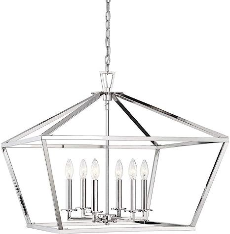 Savoy House 1-325-6-109 Townsend 6-Light Foyer Pendant in a Polished Nickel Finish (26" W x 23.5"... | Amazon (US)