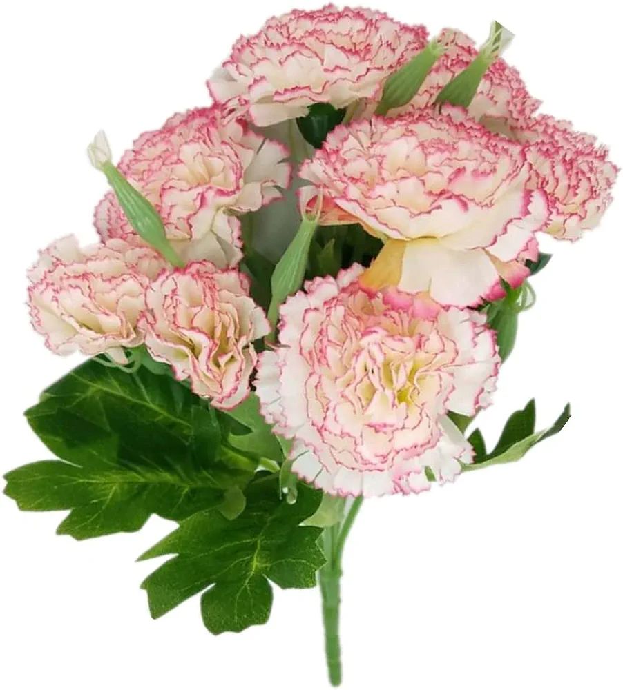 40 Heads Artificial Carnations,Silk Hydrangea Bouquet Decoration Plastic Plant Suitable for Photo... | Amazon (US)