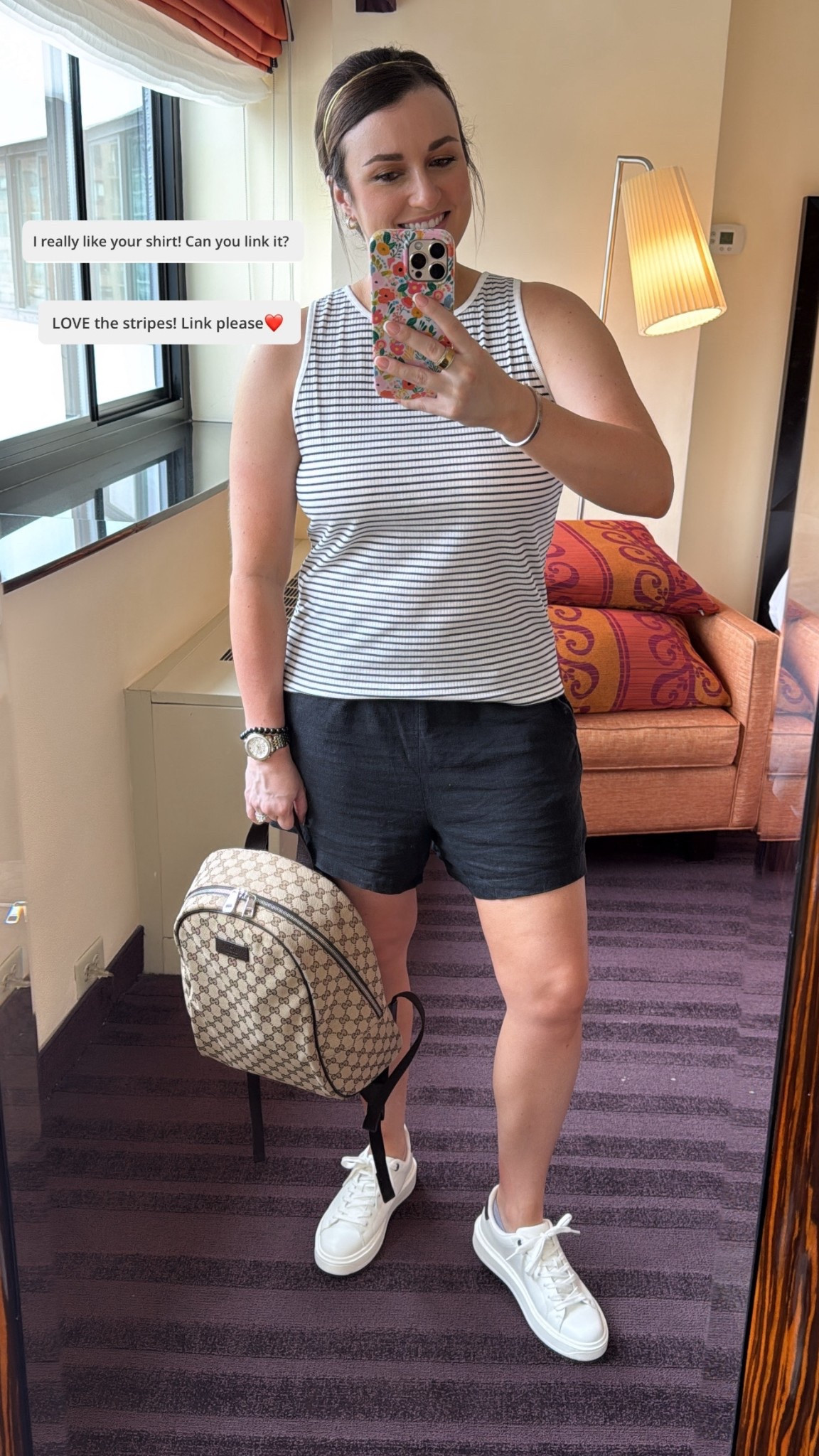 Sharing today’s outfit deets for those asking! Perfect for a day that consists of a lot of walking and museum hopping! #summertravel #summeroutfit 

#LTKStyleTip #LTKSummerEdit #LTKTravel