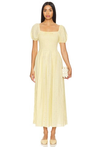 The Corrina Dress in Butter Yellow | Revolve Clothing (Global)