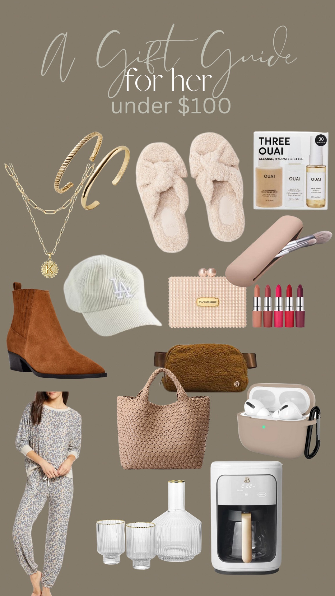 Gifts for her under $100 🙌🏽✨#giftsforher #giftguide #ltkholiday

#LTKHoliday #LTKSeasonal #LTKGiftGuide