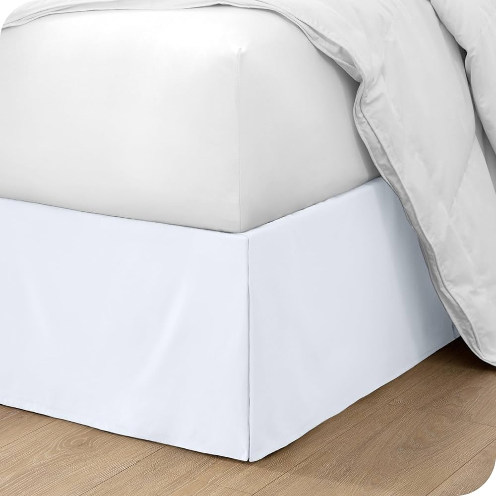 Bare Home King Bed Skirt - 15-Inch Tailored Drop Easy Fit - Bed Skirt for King Beds - Center & Co... | Amazon (US)
