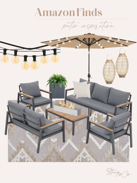 Amazon finds - patio inspiration 

Sting lights - lantern - outdoor style - umbrella - large pot - potter plant - outdoor throw pillows - patio set - outdoor couch - outdoor seating - tabletop fire pit - outdoor rug 

#LTKstyletip #LTKunder100 #LTKhome
