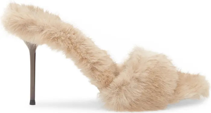 Big Mama Faux Fur Sandal (Women) | Nordstrom