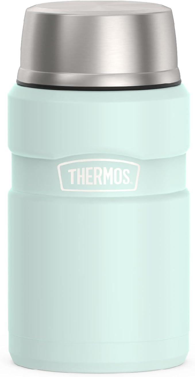 THERMOS Stainless King Vacuum-Insulated Food Jar, 24 Ounce, Matte Light Blue | Amazon (US)