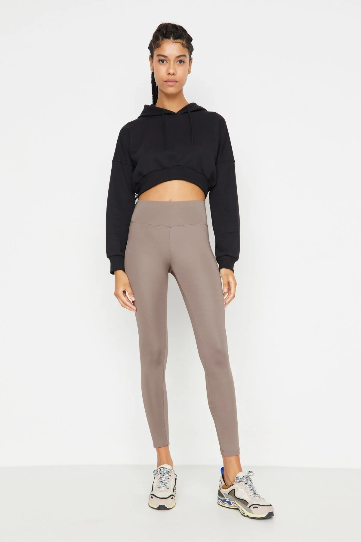 Trendyol Collection Sport-Leggings - Braun - Hoher Bund | Trendyol DE