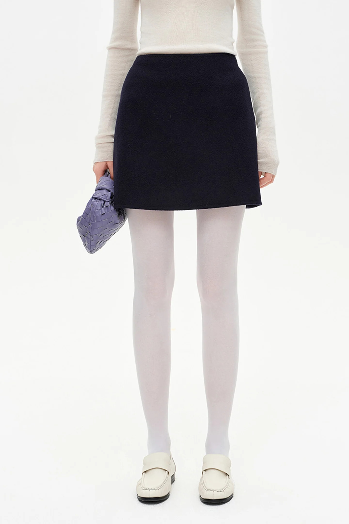 SELFWHO Wool-Blend Skirt | SELFWHO