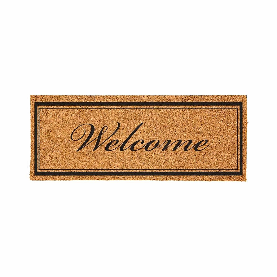 Evergreen Extra Large Coir Doormat, 2'x5' Large Front Door Mat for Double Doors, Outdoor Indoor E... | Amazon (US)