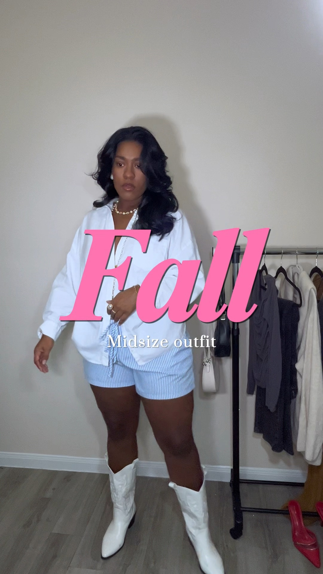 Fall is looking a little different these days with the warm weather but we can still serve fall looks. By pairing boots with shorts and rocking an oversized shirt. 

#LTKStyleTip #LTKVideo #LTKMidsize