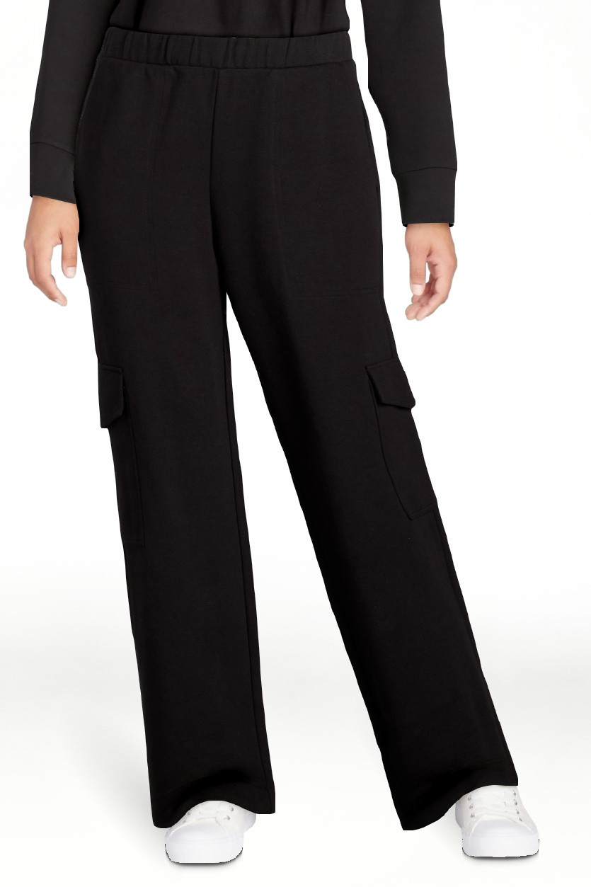 Free Assembly Women's and Women's Plus Wide Leg Knit Cargo Pants, 30” Inseam, Sizes XS-4X | Walmart (US)