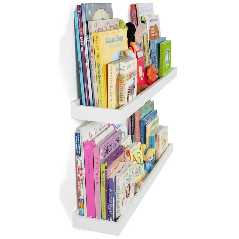Wallniture Philly 31.5" Floating Shelves for Kids Room Wall Bookcases Baby Nursery Organizer Toy ... | Walmart (US)