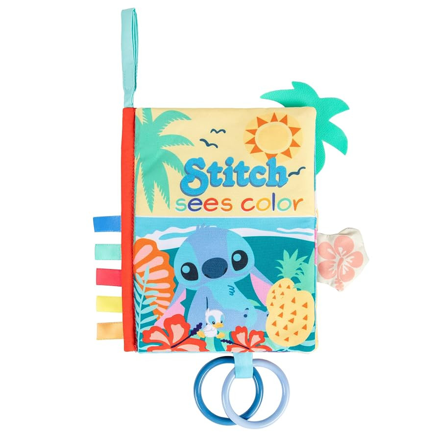 KIDS PREFERRED Disney Baby Lilo & Stitch Sees Color Soft Book, On-The-Go Sensory Books for Babies... | Amazon (US)