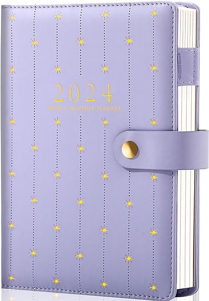 2024 Leather Planner Weekly Monthly Planners 2024 for Women 12 Month Planner Agenda 2024 with Ref... | Amazon (US)