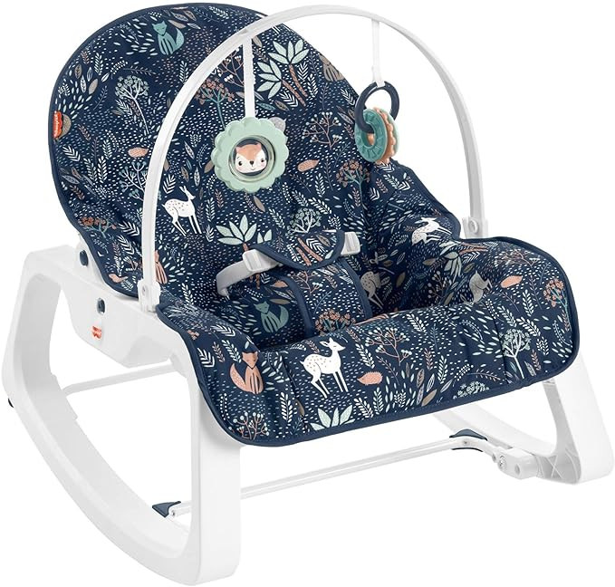 Fisher-Price Infant-to-Toddler Rocker – Moonlight Forest, Baby Rocking Chair with Toys for Soot... | Amazon (US)