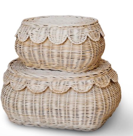 Scallop basket set with lids

#LTKhome