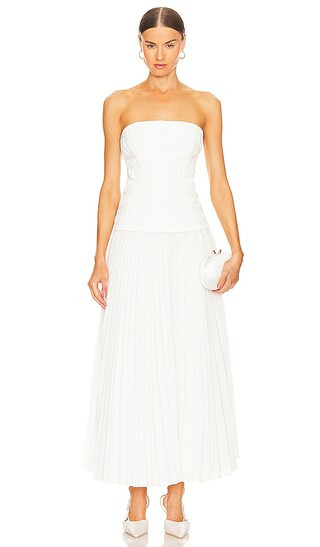 Bristol Midi Dress in Ivory | Revolve Clothing (Global)