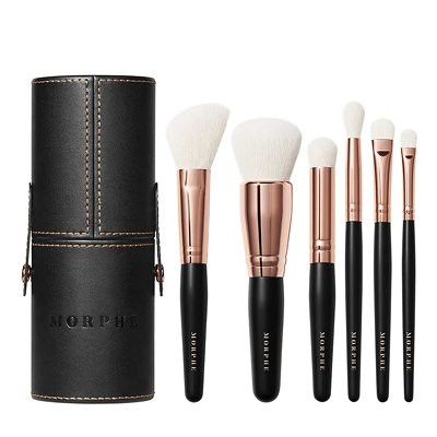 Morphe Rose Away 6-Piece Travel Brush Set | Sephora UK