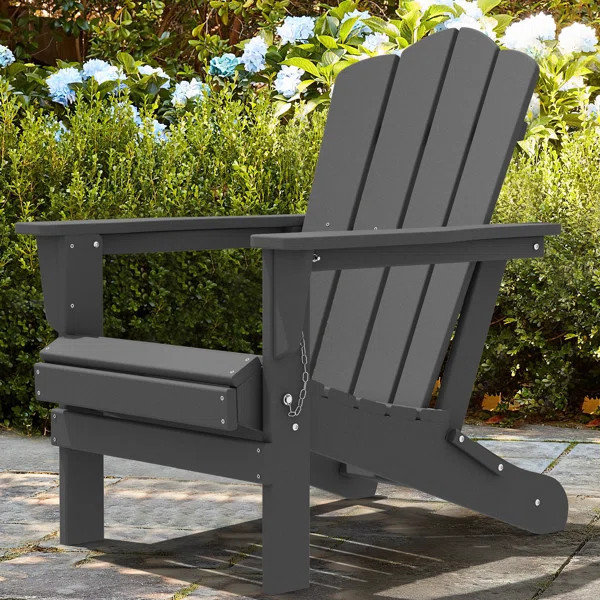 Wolak High Density Polyethylene Folding Adirondack Chair | Wayfair North America