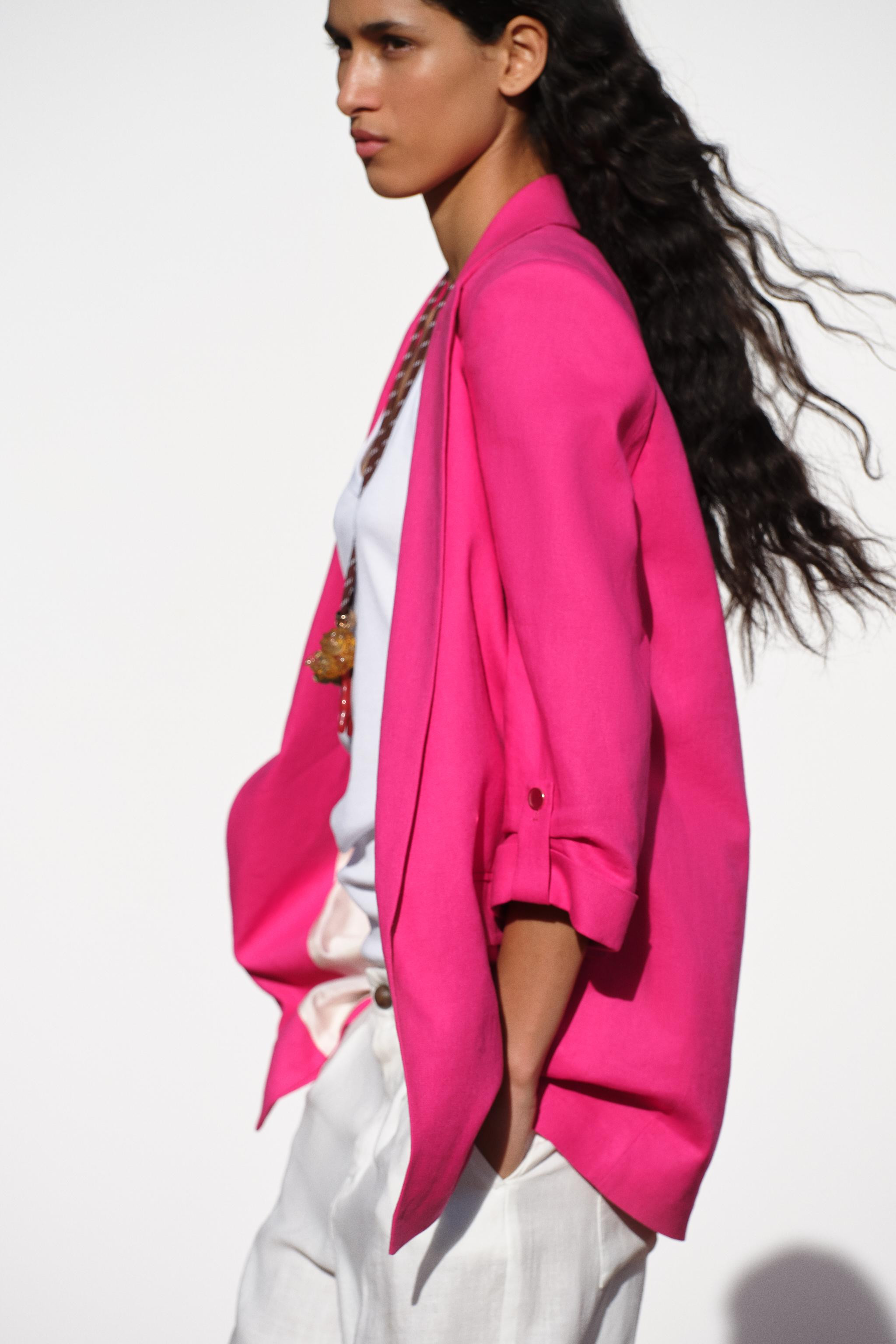 BLAZER WITH ROLLED-UP SLEEVES | Zara Canada