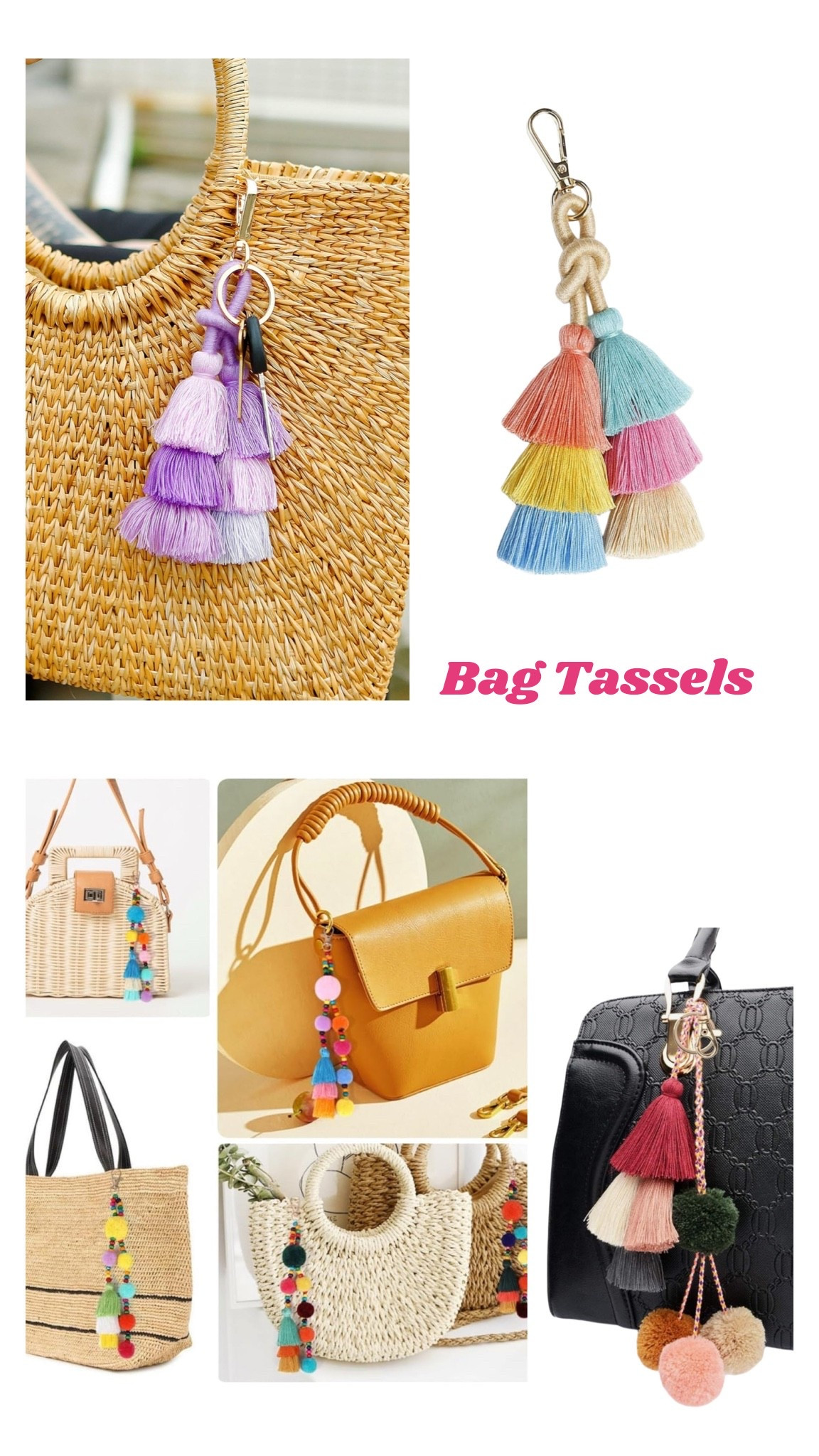 Fun summer bag tassels to upgrade your handbag, pool bag or backpack

#LTKootd #LTKdayinmylife #LTKU