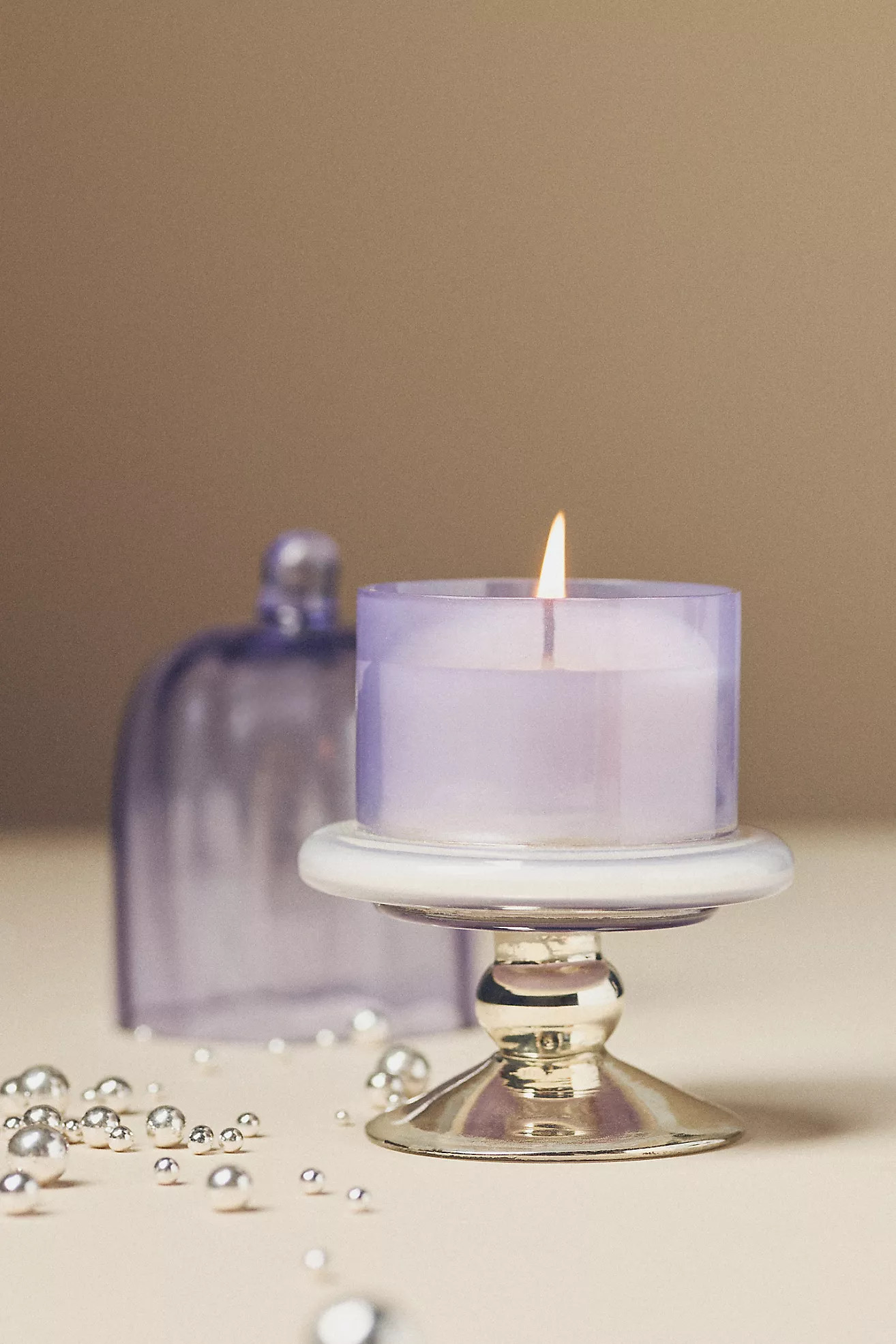 Mini Cake Stand Fruity Plum & Fir Balsam Glass Candle | Anthropologie (US)
