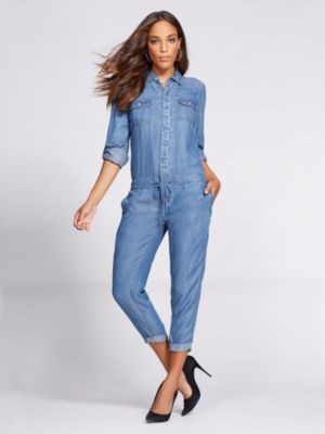 cute denim jumpsuits