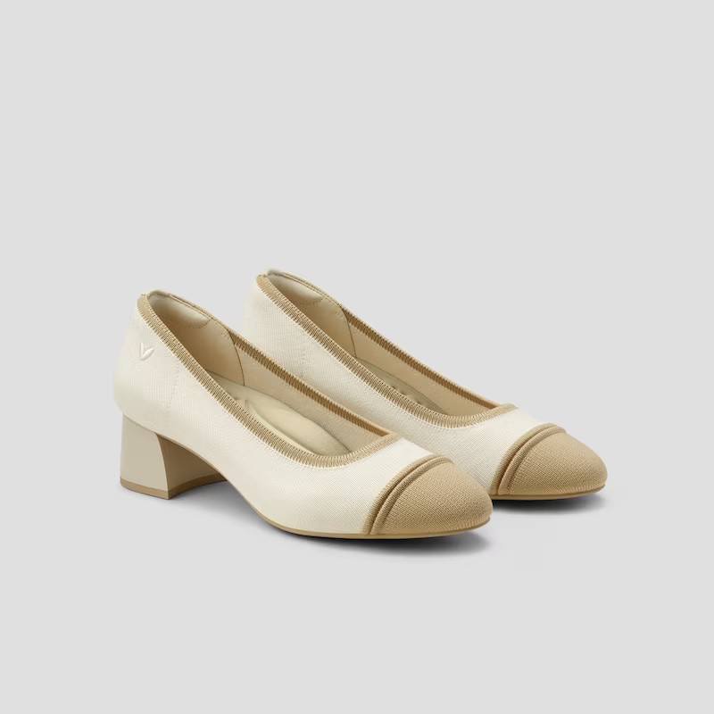 Round-Toe Chunky Heels (Julie Pro) | VIVAIA